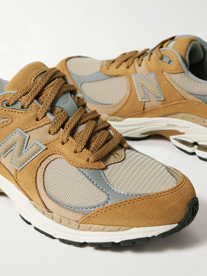 New Balance - 2002r Leather-trimmed Mesh And Suede Sneakers - Yellow - Image 4