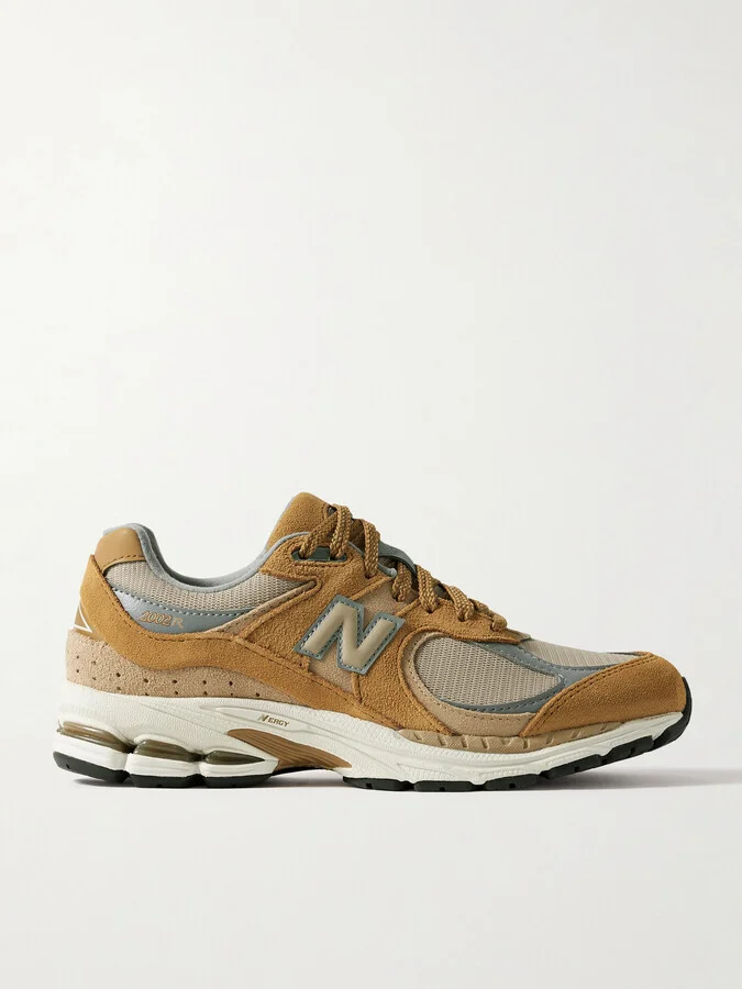 New Balance - 2002r Leather-trimmed Mesh And Suede Sneakers - Yellow