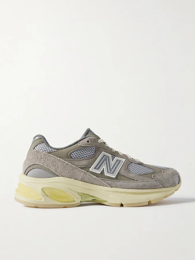 New Balance - 2010 Gray Days Rubber And Suede-trimmed Mesh Sneakers - US5