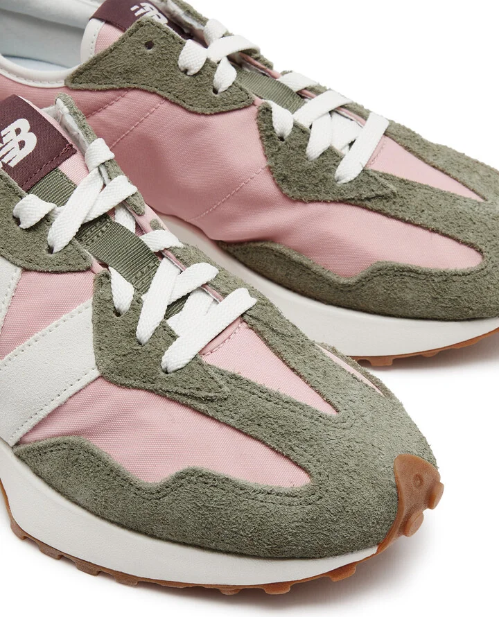 New Balance 327 Panelled Canvas Sneakers - Image 3