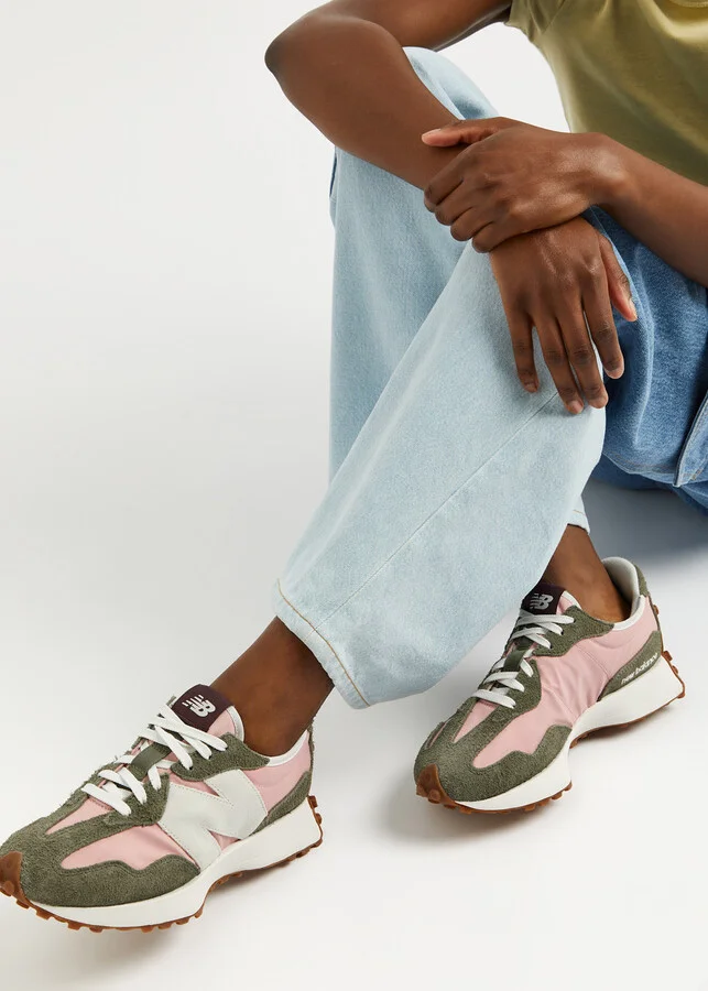 New Balance 327 Panelled Canvas Sneakers - Image 5