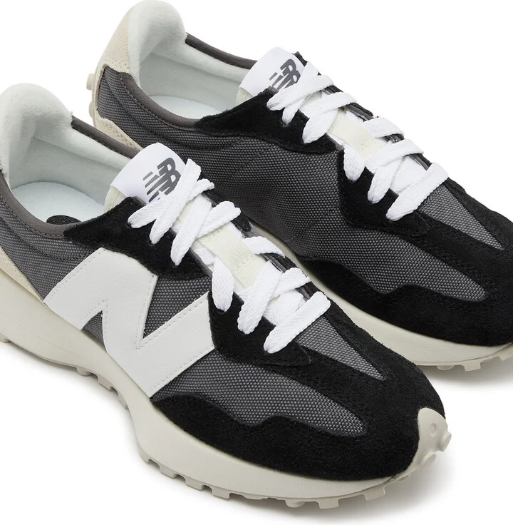 New Balance 327 Panelled Canvas Sneakers - Image 3