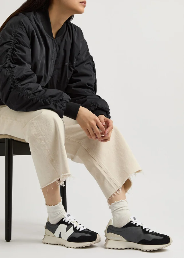 New Balance 327 Panelled Canvas Sneakers - Image 6