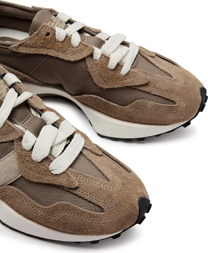 New Balance 327 Panelled Suede Sneakers - Image 3
