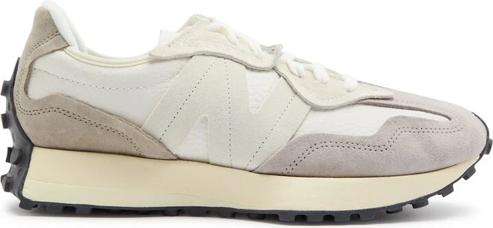 New Balance 327 Women's Panelled Suede Sneakers Cream UK7.5