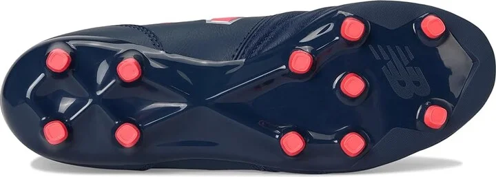 New Balance 442 Team FG V2 Soccer Cleats Men's Soccer Shoes NB Navy/Silver/Energy Red : 7 D - Medium, Textile - Image 3