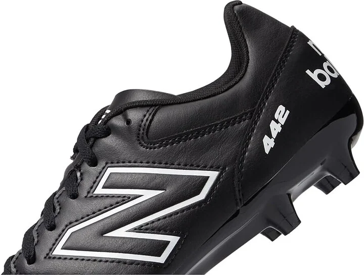 New Balance 442 V2 Academy FG Soccer Cleats Men's Shoes Black/White : 6.5 D - Medium, Synthetic - Image 4