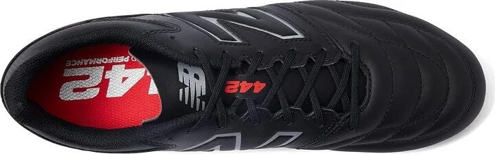 New Balance 442 V2 Team FG Soccer Cleats Men's Shoes Black/White : 7 D - Medium, Leather - Image 2