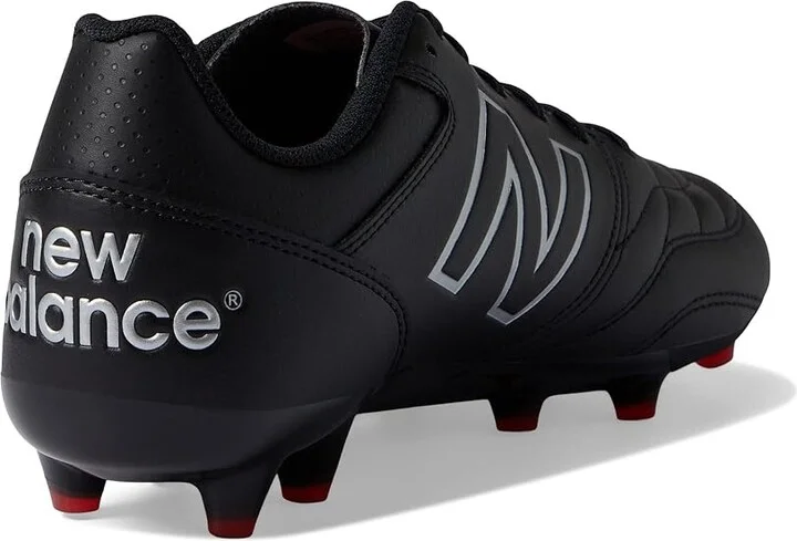 New Balance 442 V2 Team FG Soccer Cleats Men's Shoes Black/White : 7 D - Medium, Leather - Image 4
