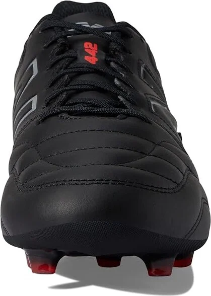 New Balance 442 V2 Team FG Soccer Cleats Men's Shoes Black/White : 7 D - Medium, Leather - Image 5