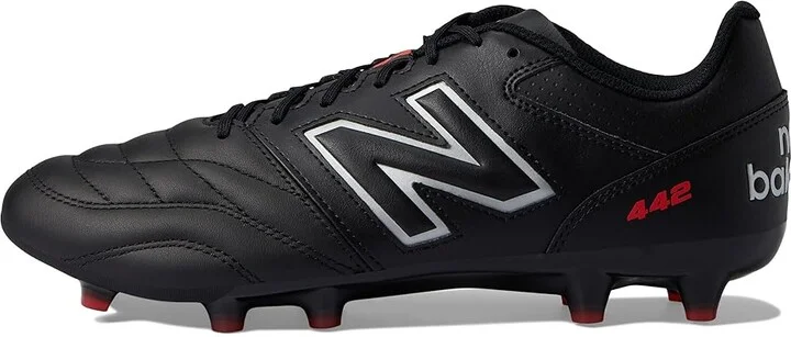 New Balance 442 V2 Team FG Soccer Cleats Men's Shoes Black/White : 7 D - Medium, Leather - Image 6