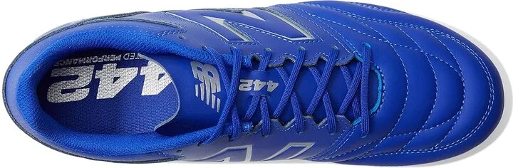 New Balance 442 V2 Team FG Soccer Cleats Men's Shoes Blue/White : 6.5 D - Medium, Leather - Image 2