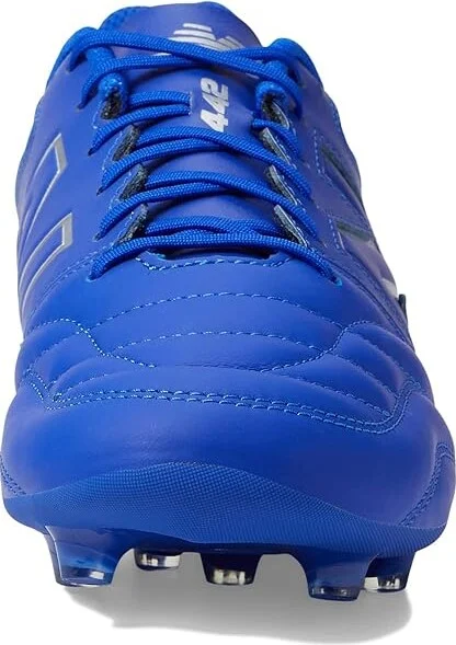 New Balance 442 V2 Team FG Soccer Cleats Men's Shoes Blue/White : 6.5 D - Medium, Leather - Image 3