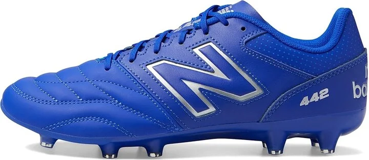 New Balance 442 V2 Team FG Soccer Cleats Men's Shoes Blue/White : 6.5 D - Medium, Leather - Image 5