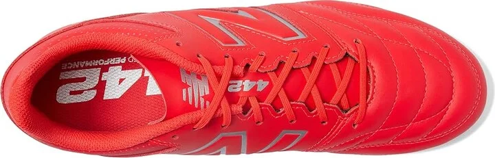 New Balance 442 V2 Team FG Soccer Cleats Men's Shoes Red/White : 7 D - Medium, Leather - Image 2