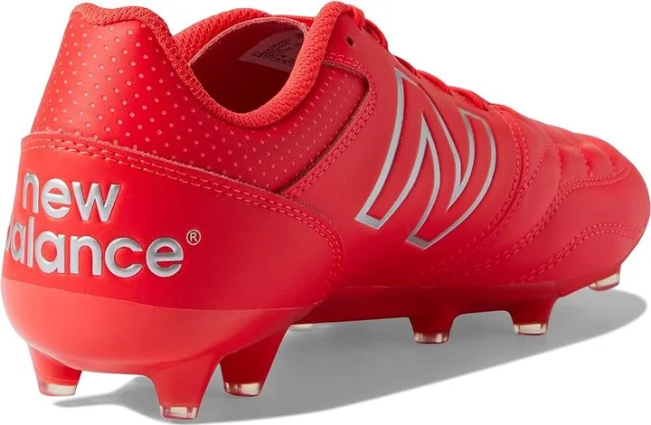 New Balance 442 V2 Team FG Soccer Cleats Men's Shoes Red/White : 7 D - Medium, Leather - Image 4