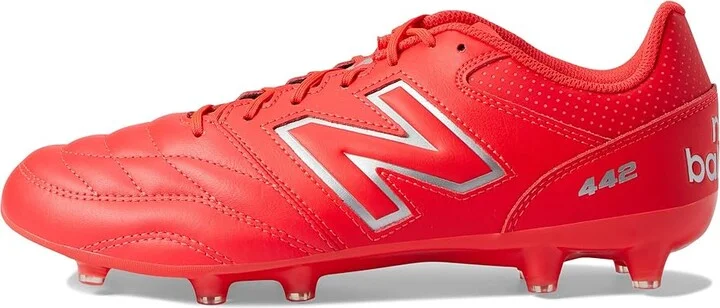 New Balance 442 V2 Team FG Soccer Cleats Men's Shoes Red/White : 7 D - Medium, Leather - Image 6