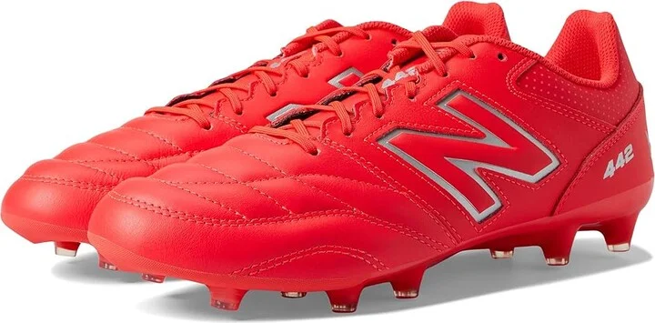 New Balance 442 V2 Team FG Soccer Cleats Men's Shoes Red/White : 7 D - Medium, Leather