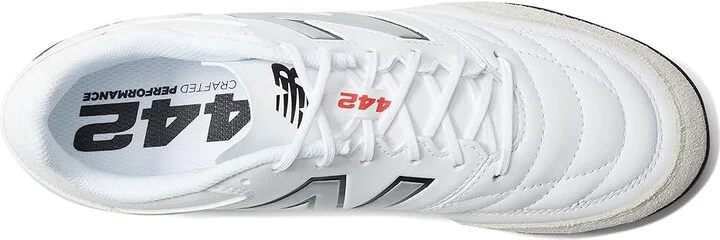 New Balance 442V2 Team TF Soccer Cleats Men's Shoes White/Black : 7 D - Medium, Synthetic - Image 2