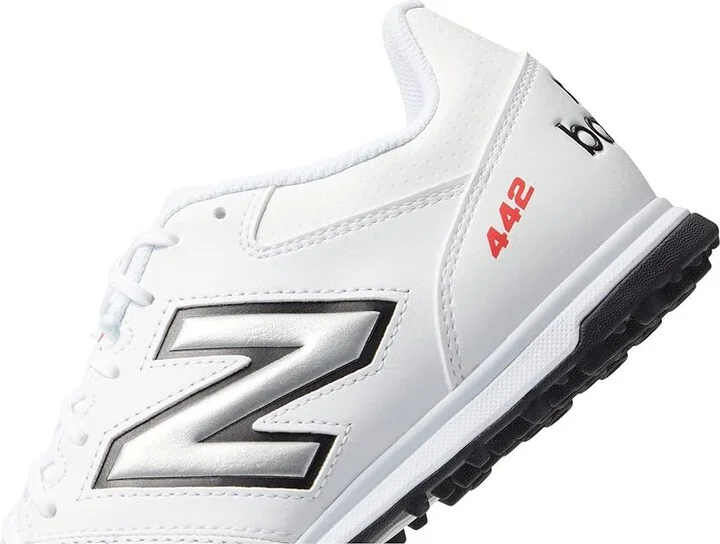 New Balance 442V2 Team TF Soccer Cleats Men's Shoes White/Black : 7 D - Medium, Synthetic - Image 4