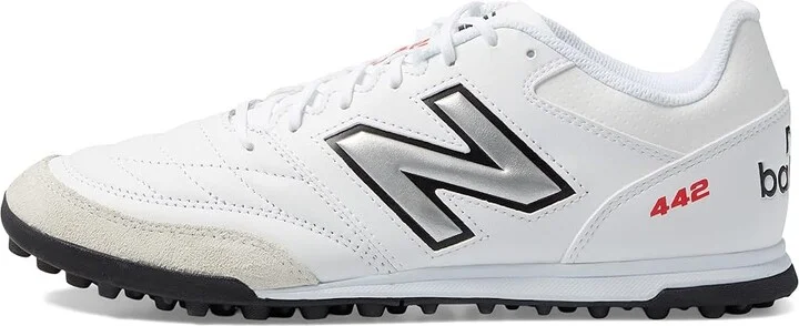 New Balance 442V2 Team TF Soccer Cleats Men's Shoes White/Black : 7 D - Medium, Synthetic - Image 5