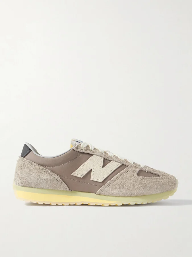 New Balance - 471 Suede- And Leather-trimmed Canvas Sneakers - Brown