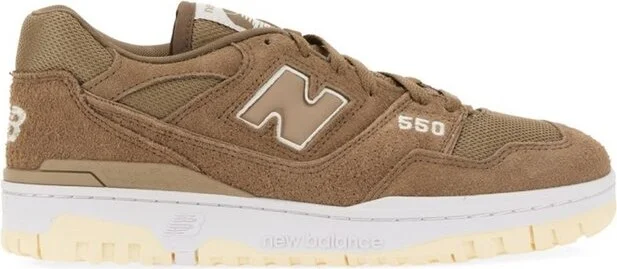 New Balance 550 "Mushroom" Lace-Up Sneakers
