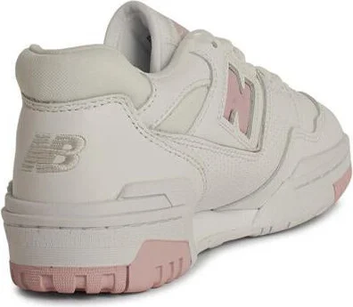 New Balance '550' White Leather Sneakers - Image 3