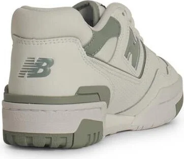 New Balance '550' White Leather Sneakers - Image 3