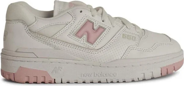 New Balance '550' White Leather Sneakers