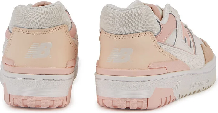 New Balance 550 White Panelled Leather Sneakers - Image 3