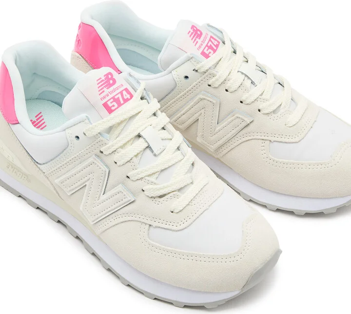 New Balance 574 Barbie Panelled Suede Sneakers - Image 3