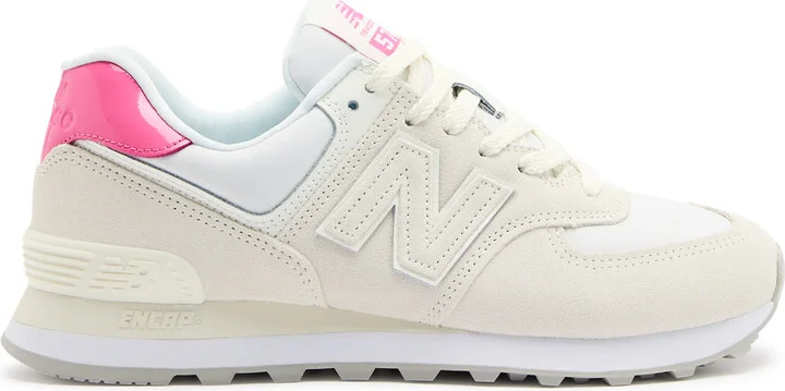 New Balance 574 Barbie Panelled Suede Sneakers