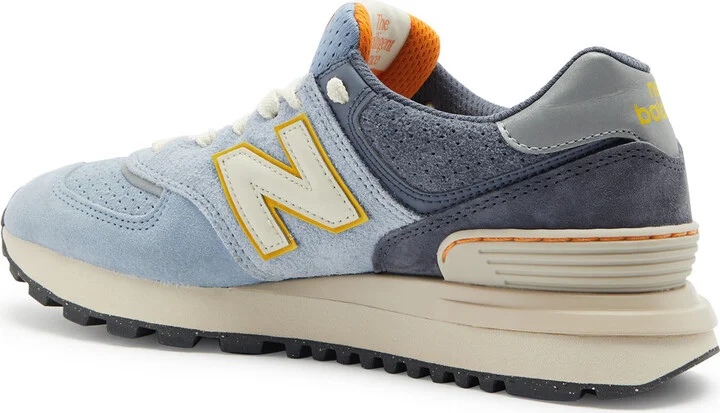 New Balance 574 Panelled Suede Sneakers - Image 2