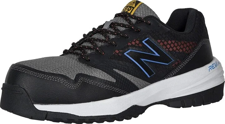 New Balance 589 ESD Men's Shoes Black/Toro Red : 15 D - Medium, Textile/Synthetic - Image 2