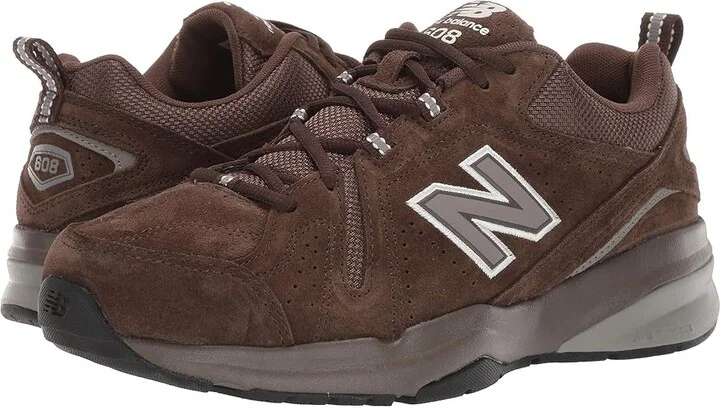 New Balance 608v5 Men's Shoes Chocolate Brown/White : 7.5 D - Medium