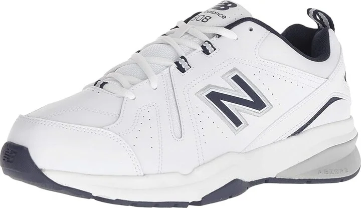 New Balance 608v5 Men's Shoes White/Navy : 7.5 6E - Extra Extra Wide, Synthetic/Textile - Image 2