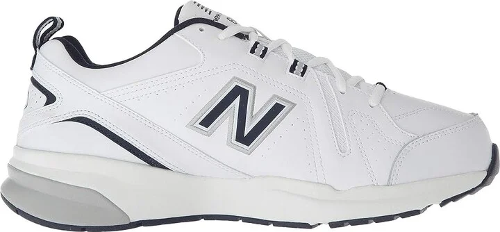 New Balance 608v5 Men's Shoes White/Navy : 7.5 6E - Extra Extra Wide, Synthetic/Textile - Image 8