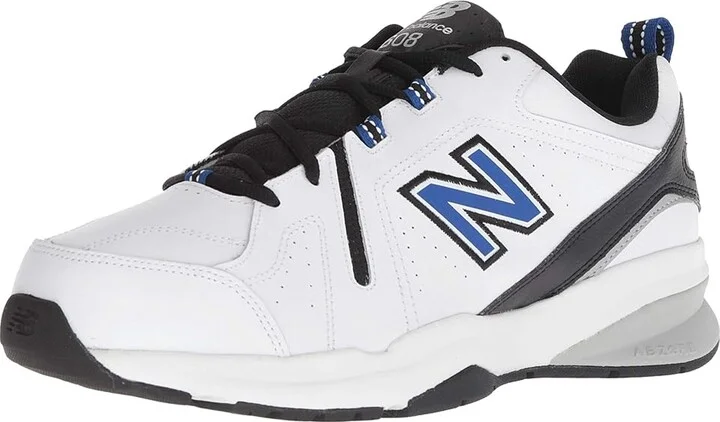 New Balance 608v5 Men's Shoes White/Team Royal : 6.5 D - Medium, Synthetic/Textile - Image 2