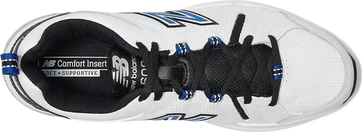 New Balance 608v5 Men's Shoes White/Team Royal : 6.5 D - Medium, Synthetic/Textile - Image 3