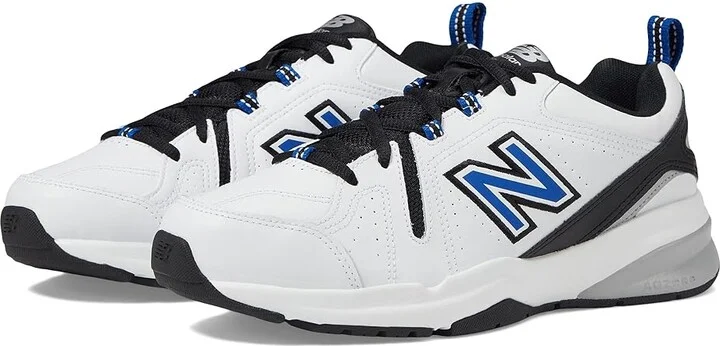 New Balance 608v5 Men's Shoes White/Team Royal : 6.5 D - Medium, Synthetic/Textile