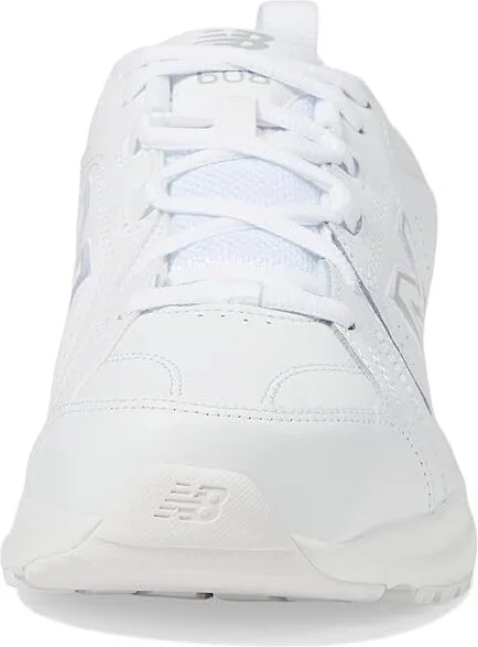 New Balance 608v5 Men's Shoes White/White : 6.5 D - Medium, Synthetic/Textile - Image 6
