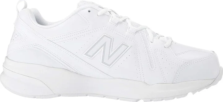 New Balance 608v5 Men's Shoes White/White : 6.5 D - Medium, Synthetic/Textile - Image 8
