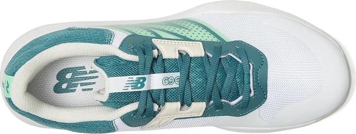 New Balance 696v6 Tennis Shoes Men's Shoes White/Green : 12.5 D - Medium, Synthetic/Textile - Image 2