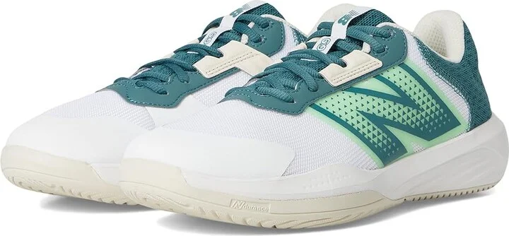 New Balance 696v6 Tennis Shoes Men's Shoes White/Green : 12.5 D - Medium, Synthetic/Textile