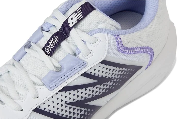 New Balance 696v6 Tennis Shoes Men's Shoes White/Grey/Dusk Shower : 9 D - Medium, Synthetic/Textile - Image 7