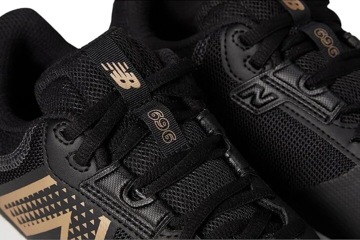 New Balance 696v6 Tennis Shoes Women's Tennis Shoes Black/White : 10.5 D - Wide, Synthetic/Textile - Image 7