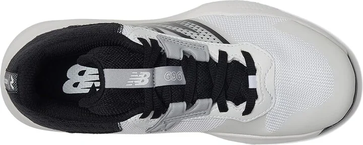 New Balance 696v6 Tennis Shoes Women's Tennis Shoes White/Black : 12 D - Wide, Synthetic/Textile - Image 2