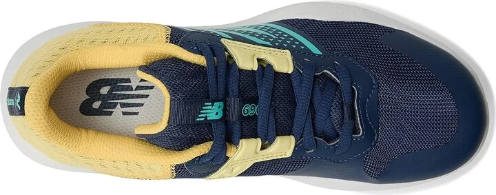 New Balance 696v6 Tennis Shoes Women's Tennis Shoes White/Cyber Jade : 6 B - Medium, Synthetic/Textile - Image 2