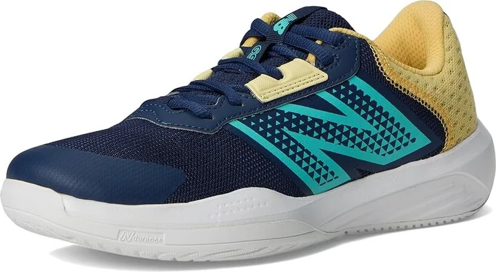 New Balance 696v6 Tennis Shoes Women's Tennis Shoes White/Cyber Jade : 6 B - Medium, Synthetic/Textile - Image 5